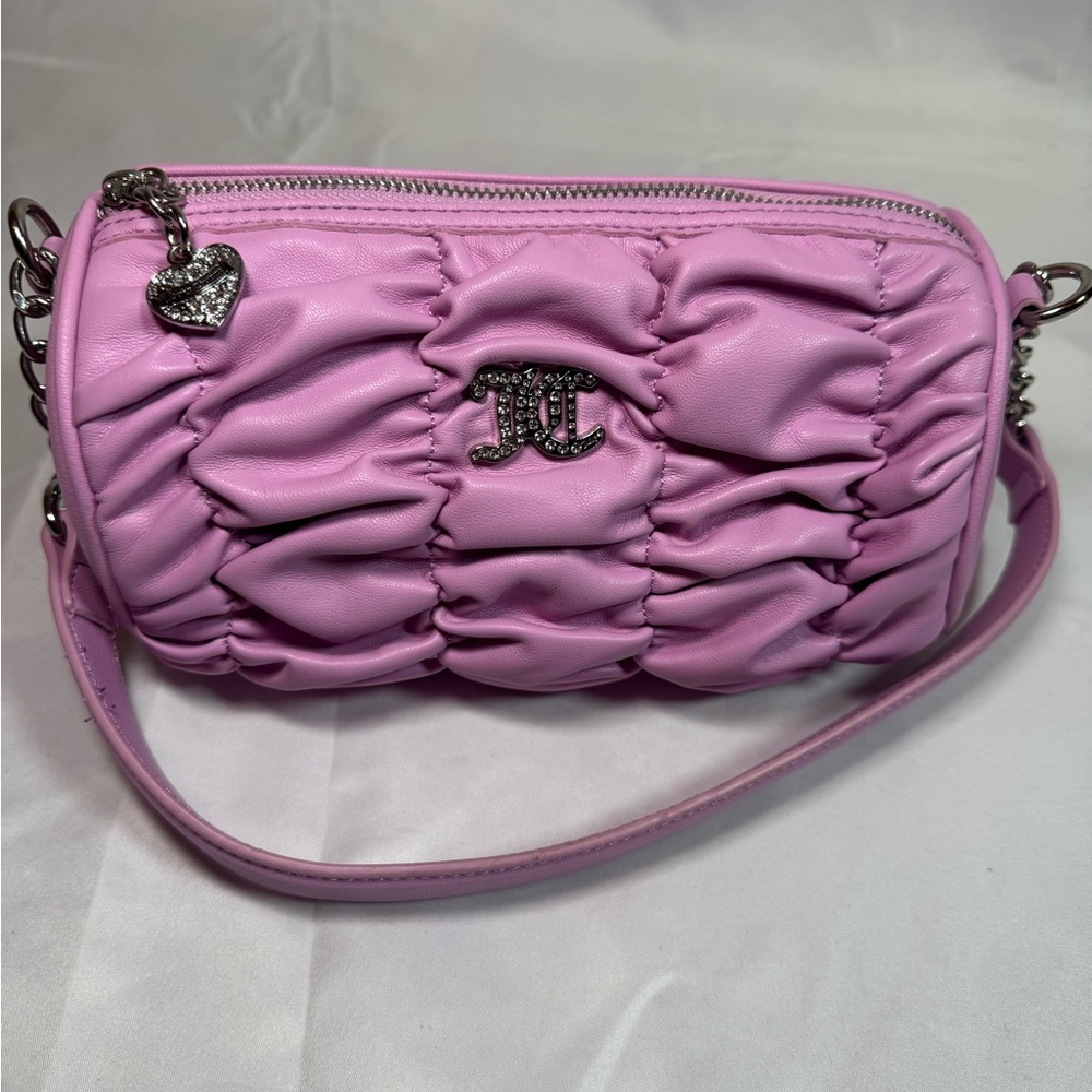 Juicy Couture Lavender Ruched Crossbody Bag